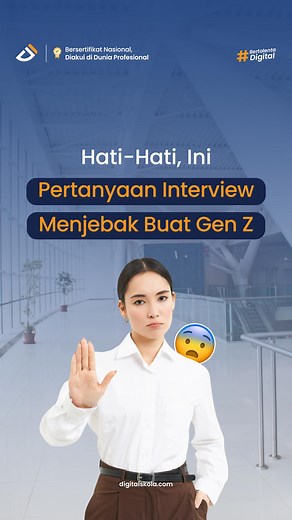 21K views · 1.7K reactions | Gen Z plis jangan asbun ya  #digitalskola #interview #jobseeker | Digital Skola | Facebook