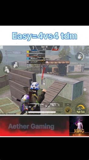 Easy 4v4 TDM 😈 | One Side Domination Gameplay 🔥 #bgmi #tdm