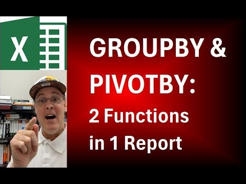 2 Different Functions in GROUPBY & PIVOTBY Functions. Excel Magic Trick 1844 Part 2
