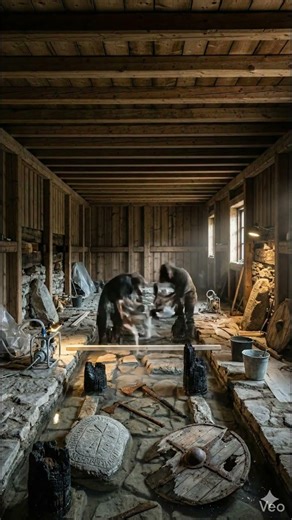 Viking Longhouse Excavation Turned Luxury Resin Interior | Historical Realism