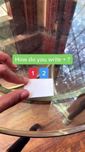 How to Write a Plus Sign | Math Problem Solution