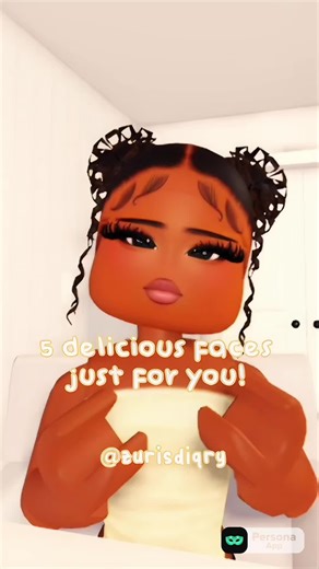 ⋆˙⟡ — 5 beautiful faces for you by senzie! | cr : me ! | #roblox #fyp #berryavenue #berryavenuecodes #wendyortiz