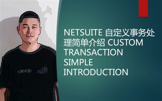 NETSUITE 自定义事务处理简单介绍 CUSTOM TRANSACTION SIMPLE INTRODUCTION