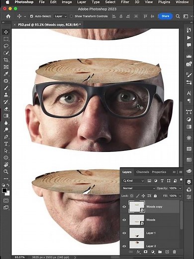Head Slice Effect Photoshop Manipulation Tutorial #jabbarawan #YouTubeShorts #Photoshop2023