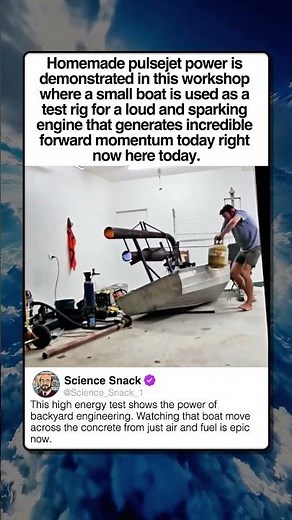 PULSEJET ENGINE GARAGE TEST