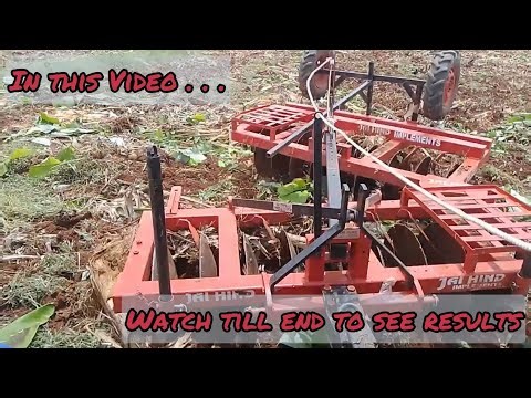 🌴🍌केले के खेत में चलायी 18 तवे ki Disc Harrow 😮| Mulching operation in Banana Fields | Full Review⏯️
