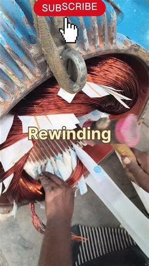 🚀 Rewinding a Big Motor! ⚡#shorts #viral #electricmotor