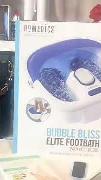 Homedics Bubble Bliss Elite Foot Bath with Heat Boost HOMEDICS FOOT BATH SPA PEDICURE #2022inShort