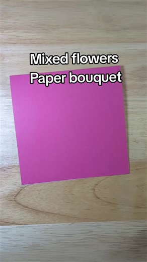 Pink paper heart bouquet! reposting this because the other one is still stuck at zero views with two likes. explain that lol #greetingcard #handmade #flowers #papercraft