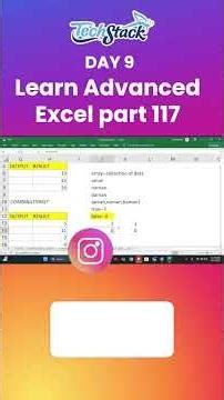 Free Advanced Excel Course 🚀 Part 117 | Learn and get a job 💼 #shorts #exceltips