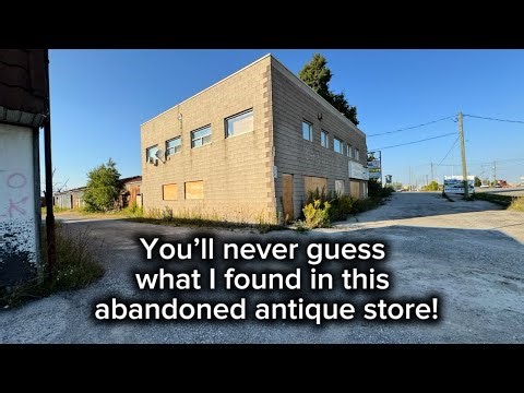 Guess what I found inside this abandoned antique store!