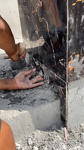 Wall Tile Techniques_Portico 3D Front Wall Tile design installation with Perfect|Wall Tile design | Creative Handmades Ideas Diy | Facebook