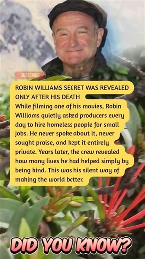 ROBIN WILLIAMS SECRET WAS REVEALED ONLY AFTER HIS DEATH
