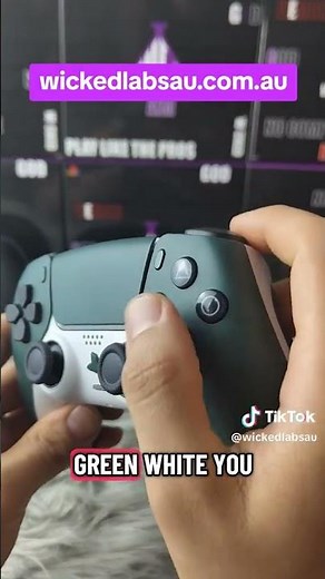 The Green Luxury Controller You Never Knew You Needed 💚✨ #customcontroller #gaming #ps5accessories