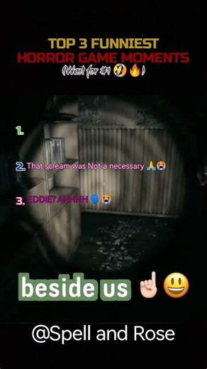 Top 3 Funniest Horror Game Moments TRY NOT TO LAUGH ‼️🤣 #funnygaming #horrorgame