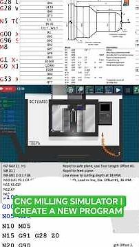 CNC MILLING SIMULATOR | CREATE A NEW PROGRAM