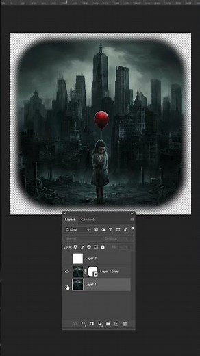 Fade edges to transparency in Photoshop #photoshoptips #photoshoptransparency