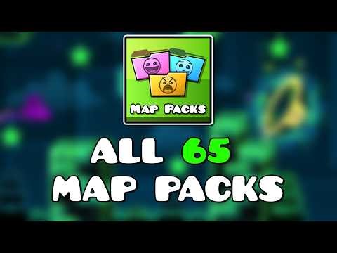 ALL 65 MAP PACKS IN GEOMETRY DASH