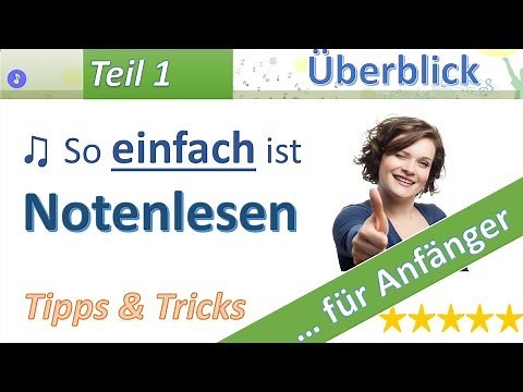 Noten lesen lernen - Lektion 1 | Überblick über das Notensystem
