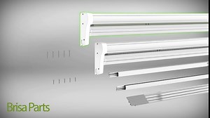 Brisa White Retractable Screen Door 96" Double