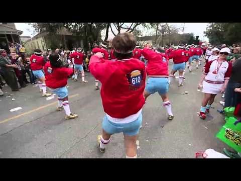 The 610 Stompers get funky at Krewe of Thoth