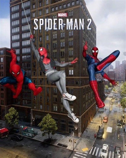 When Two Spider-Men find a Mysterious Spider-Man Swinging Over New York City 💯🔥 PS5 #spiderman
