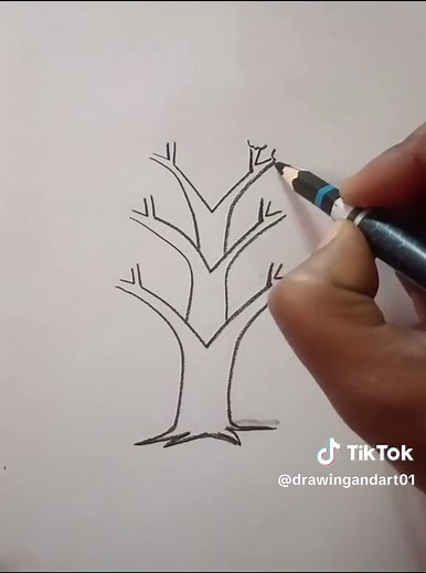 Easy Step-by-Step Guide to Drawing a Tree with Pencil