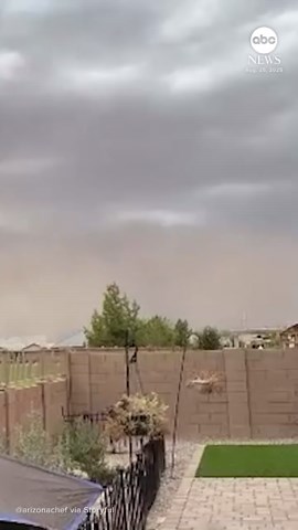 Massive dust storm rolls through Phoenix area