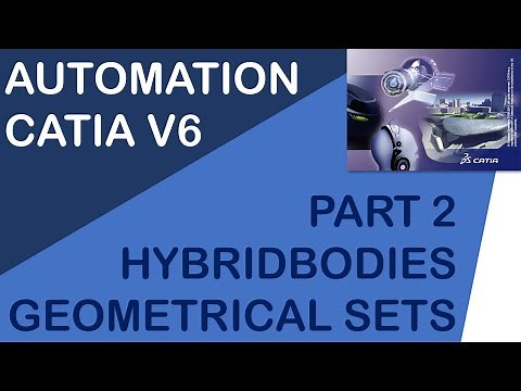 CATIA V6 - AUTOMATION FUNDAMENTALS - VBA - PART 2 - HYBRIDBODIES - ADD GEOMETRICAL SET