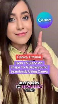 Canva Tutorial - How To Seamlessly Blend Images Into A Background Using Canva!