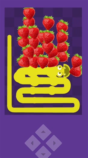 Eating the all strawberry Google snake🐍 #gaming #snake #shorts