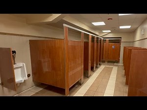 American Standard Toilet & Urinal Flush in Men’s Restroom | AMC Movie Theater, Americana Glendale CA