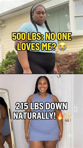 From Almost 500 LBS to 215 LBS DOWN Naturally! Life-Changing Transformation! 🔥✨ #motivation