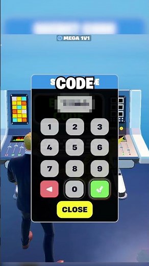 AIMBOT Code in Mega 1v1 👍❤️ #fortnite #fortniteclips