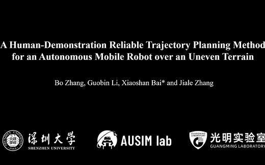 Human-Demonstration Trajectory Planning Method for Robots over Uneven Terrain