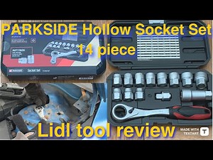Lidl Parkside 14 piece hollow socket set tool review - Halfords Vortex alternative?