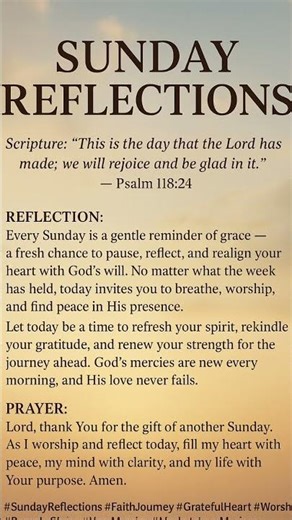 Sunday Reflections #God #faith #motivation #mentalhealth #sunday #reflections