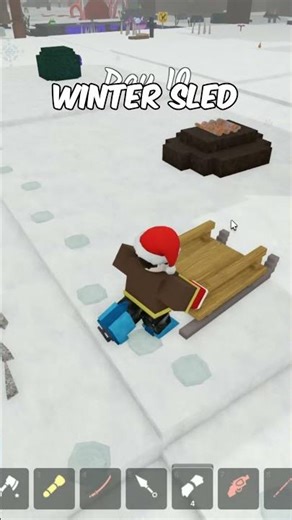99 NIGHT IN THE FOREST - WINTER SLED #roblox #99nightsintheforest