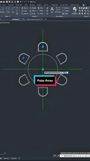 Polar Array Tutorial for Architecture in AutoCAD