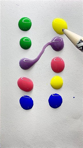 Connecting Drops☺️ #art #colormixingmagic #satisfying #colorfulletters #shortsviral