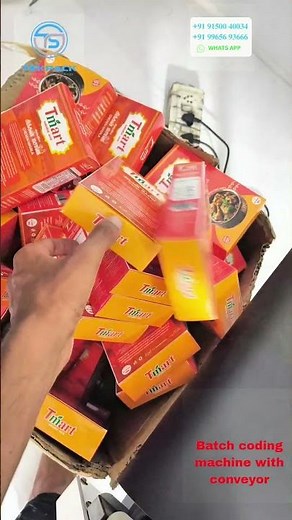 ⚙️ Tekpack India | High-Speed Batch Coding Machine with Conveyor #batchcodingmachine