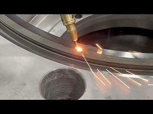 Laser cladding of a pump housing JXGI4161