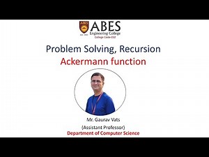 Ackermann Function | ABES Engineering College, Ghaziabad