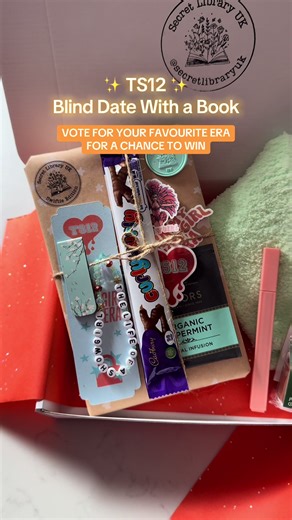 Like the post with your favourite era and FOLLOW us for a chance to win a bookish box of your choice! ✨ #blinddatewithabook #secretlibraryuk #booktok #swifties #taylorswift