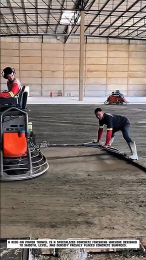 Ride-On Power Trowel in Action | How Concrete Floors Get a Perfect Finish