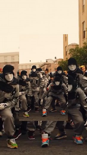 Synchronized Dance Routine in Urban Setting