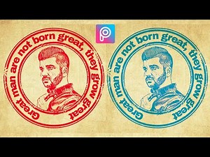 How To Make Own Stamp Logo | PicsArt Tutorial | Picsart Editing