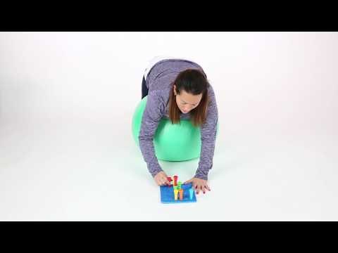Exercise Therapy Ball Exercises for Kids with Occupational Therapist Shannon Wylie - a quick How To