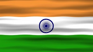 Download Seamless loop animation of the India flag, flag waving in the wind, perfect for videos of independence day or other holidays for free