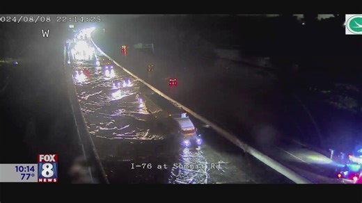 Flash flooding seen on Summit County roadways